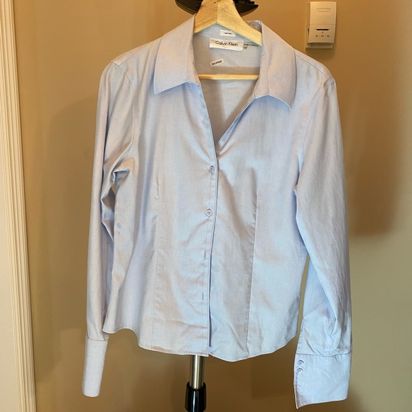 Calvin Klein Light Blue Button-Up Shirt - Picture 2 of 3